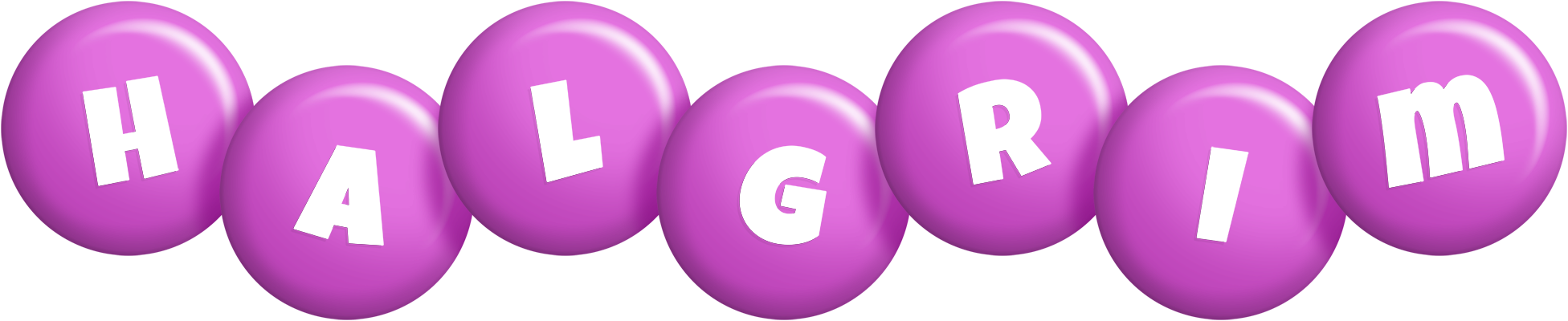 Halgrim candy-purple logo