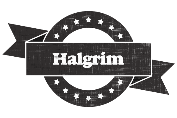 Halgrim grunge logo