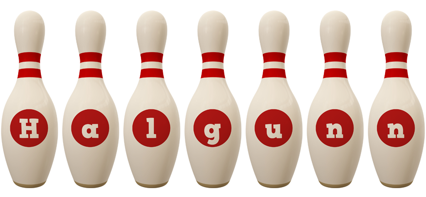 Halgunn bowling-pin logo