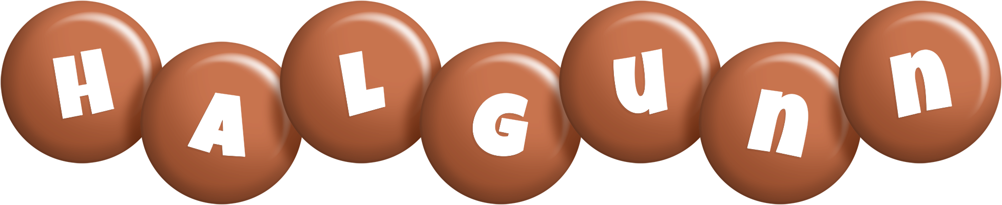 Halgunn candy-brown logo