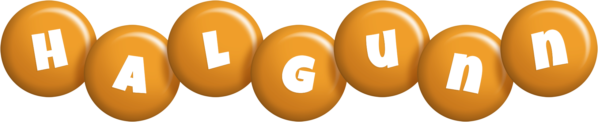 Halgunn candy-orange logo