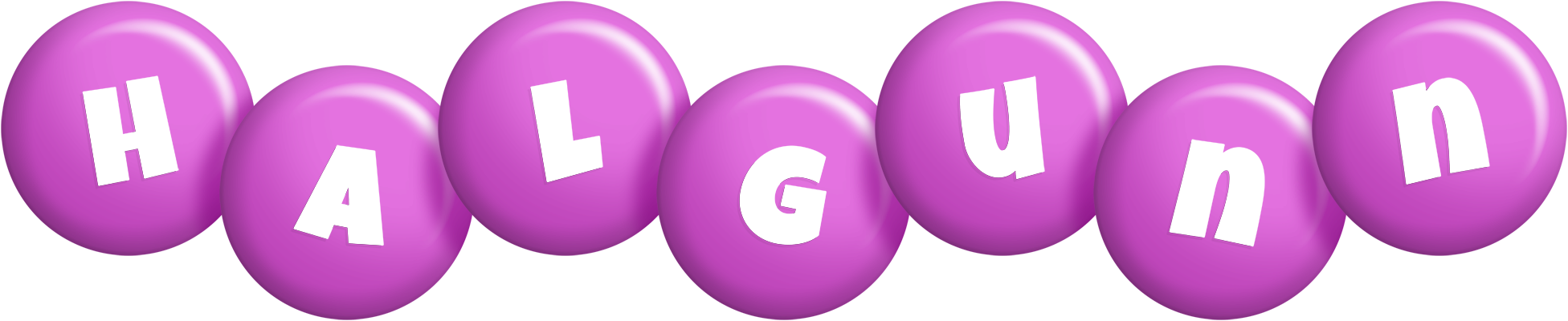 Halgunn candy-purple logo