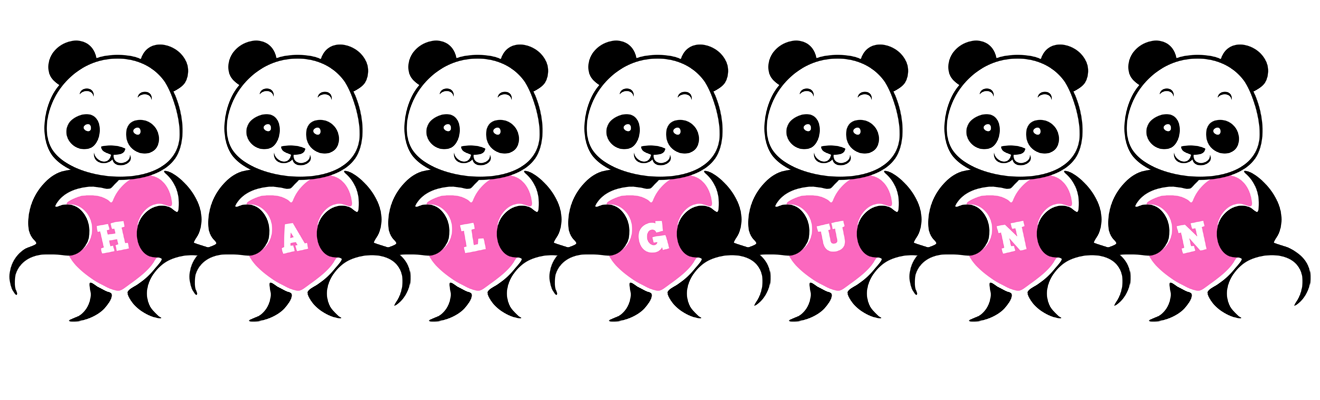 Halgunn love-panda logo