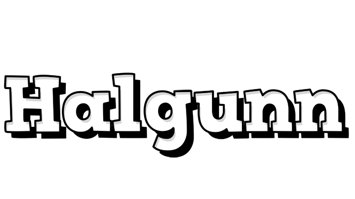 Halgunn snowing logo