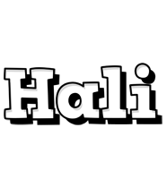 Hali snowing logo