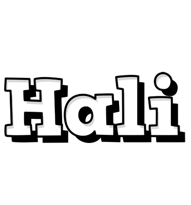 Hali snowing logo