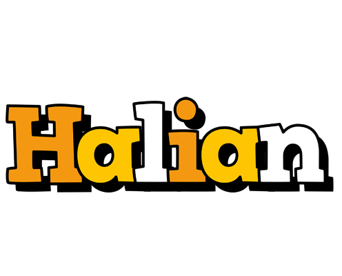 Halian cartoon logo