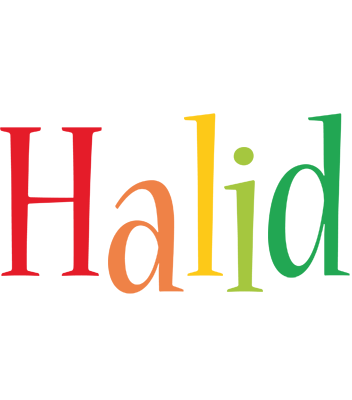 Halid birthday logo