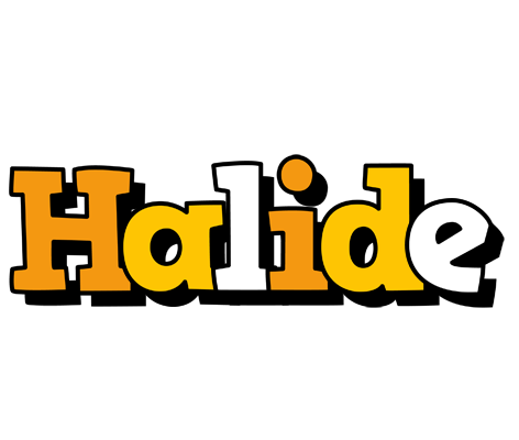 Halide cartoon logo