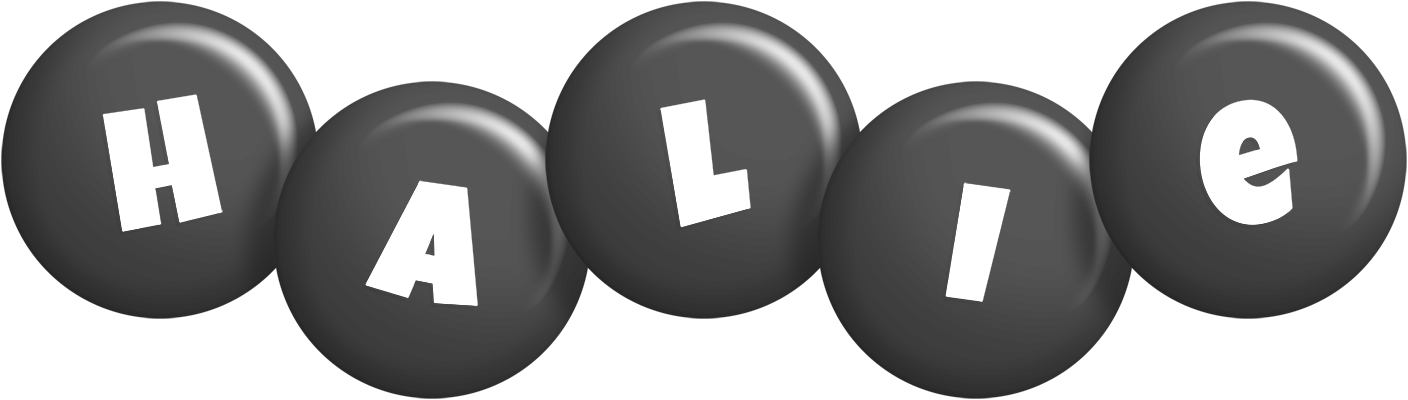 Halie candy-black logo