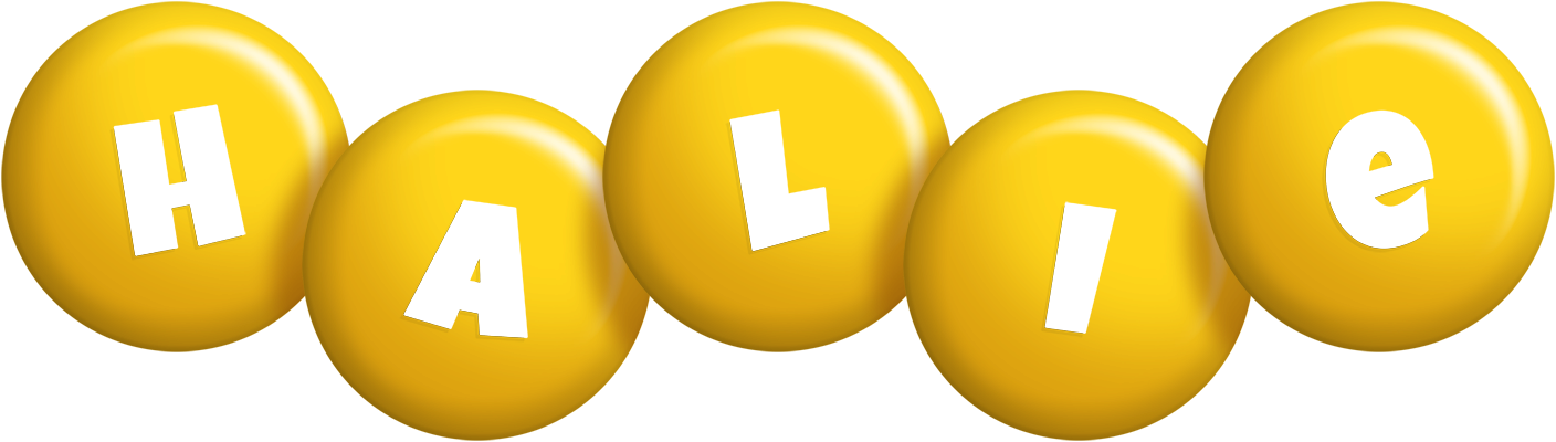 Halie candy-yellow logo