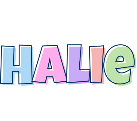 Halie pastel logo