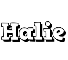 Halie snowing logo