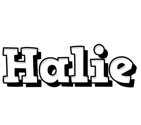 Halie snowing logo