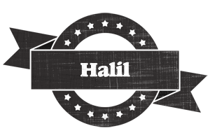 Halil grunge logo