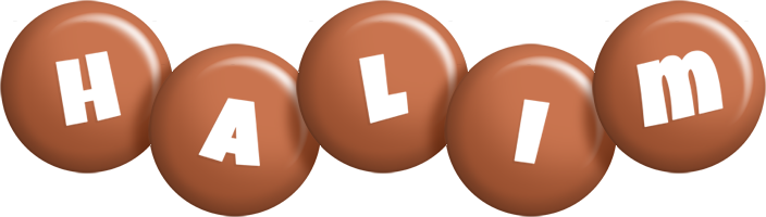 Halim candy-brown logo