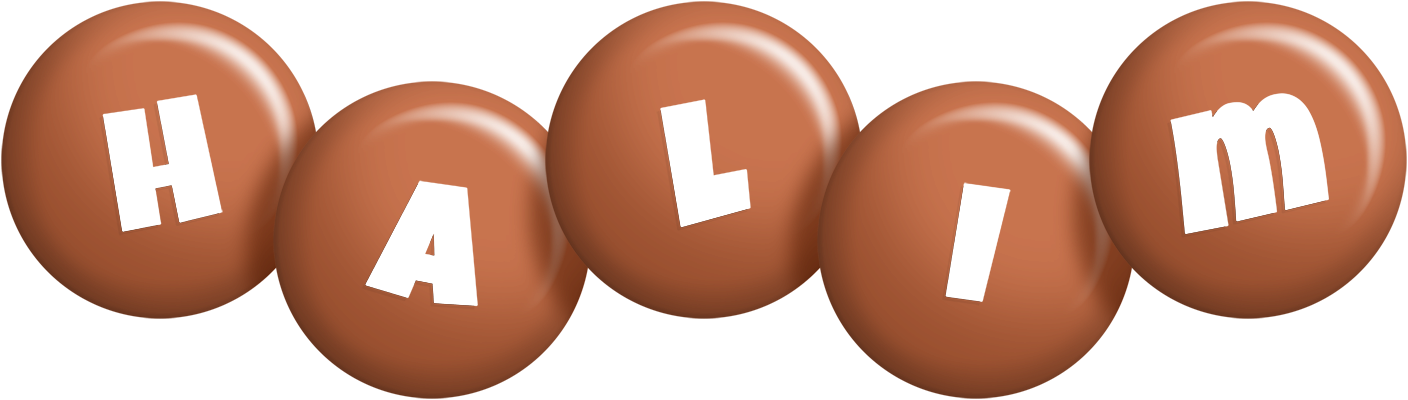 Halim candy-brown logo