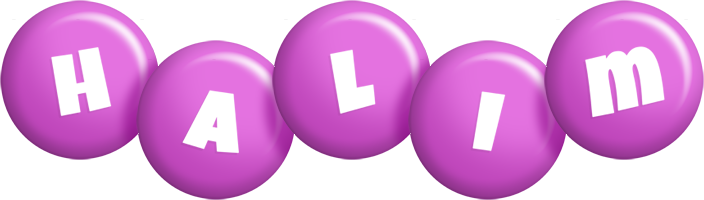 Halim candy-purple logo