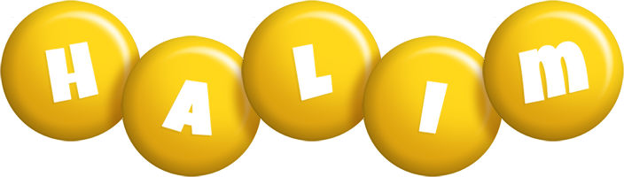 Halim candy-yellow logo