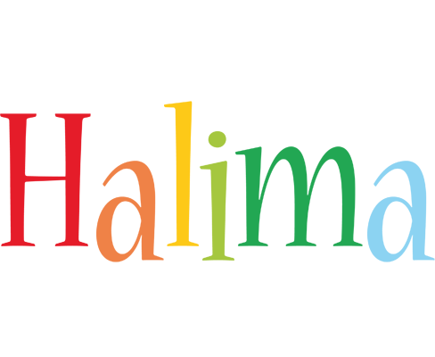 Halima birthday logo