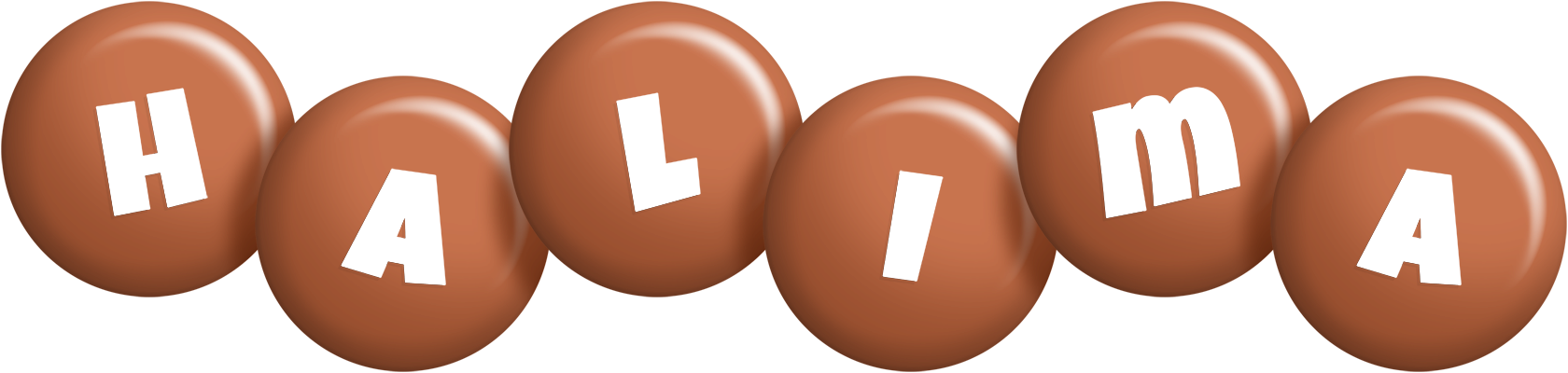 Halima candy-brown logo