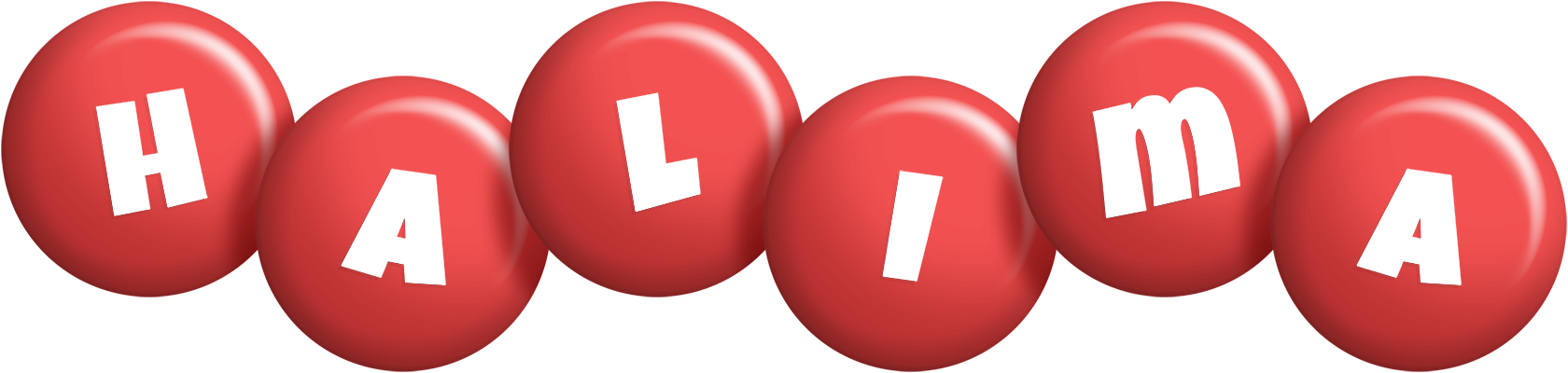 Halima candy-red logo