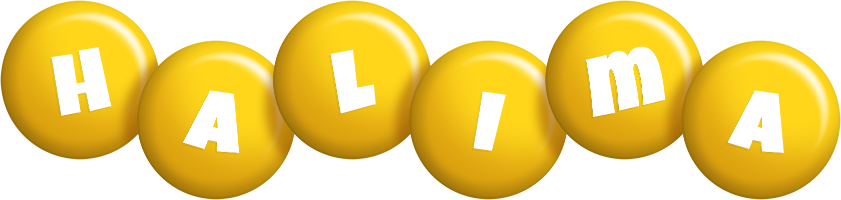 Halima candy-yellow logo