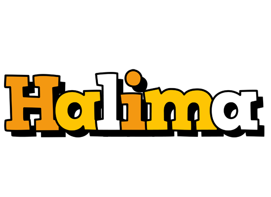 Halima cartoon logo