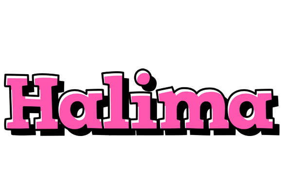Halima girlish logo