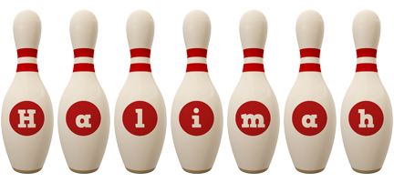 Halimah bowling-pin logo