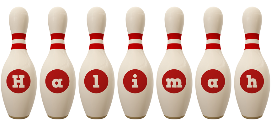 Halimah bowling-pin logo