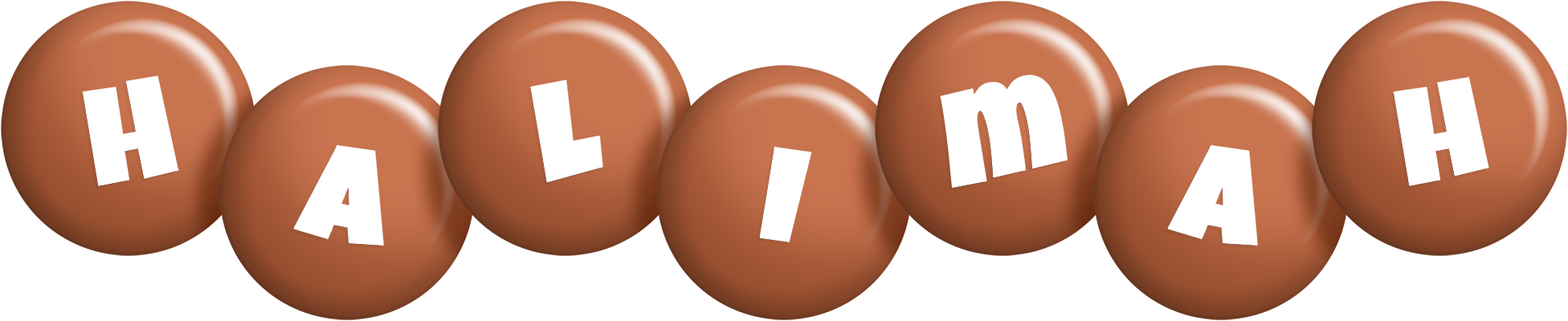 Halimah candy-brown logo