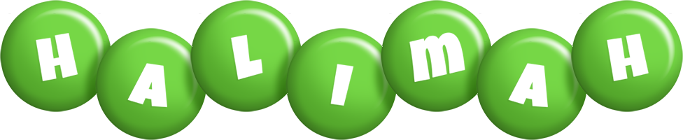 Halimah candy-green logo