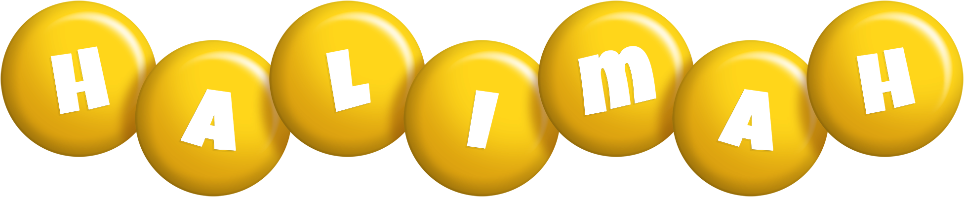 Halimah candy-yellow logo
