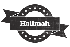 Halimah grunge logo