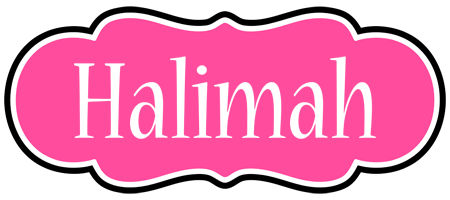 Halimah invitation logo