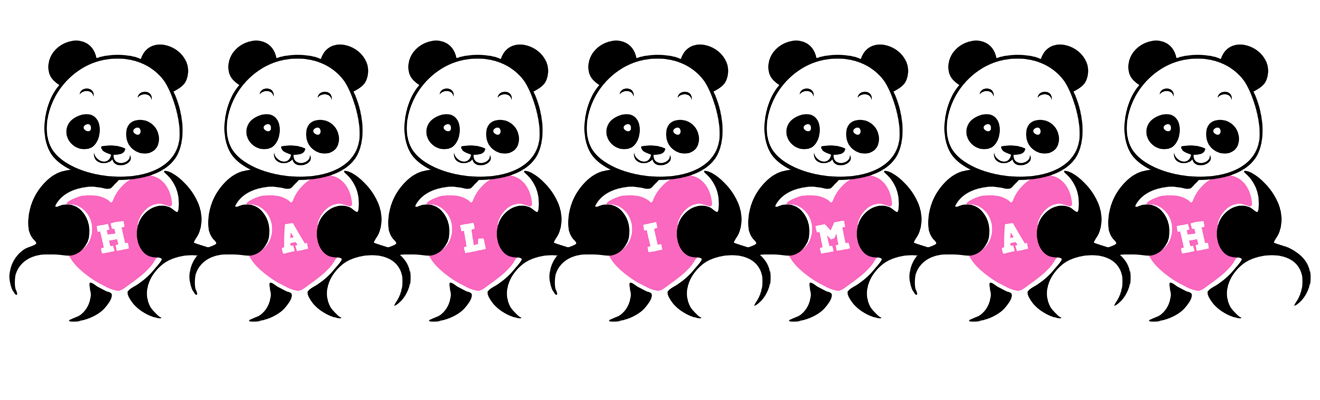 Halimah love-panda logo