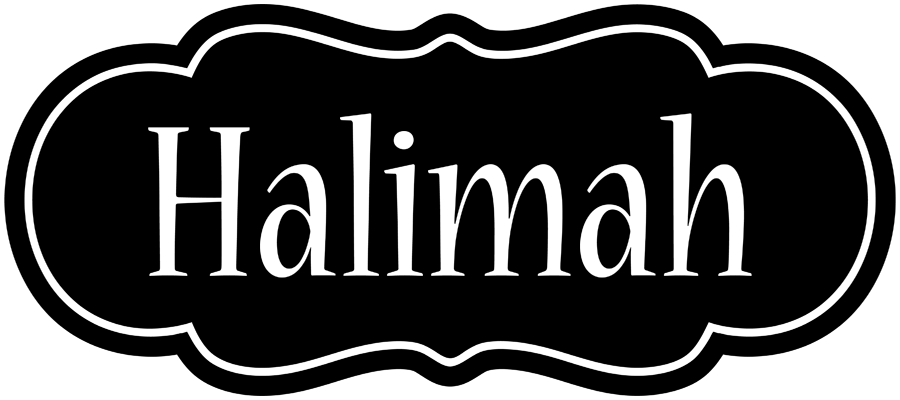 Halimah welcome logo