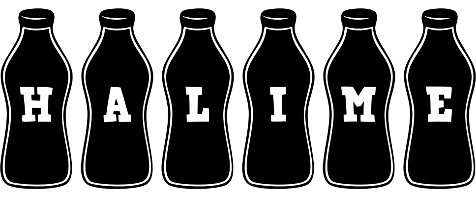 Halime bottle logo