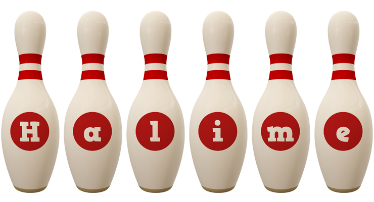 Halime bowling-pin logo
