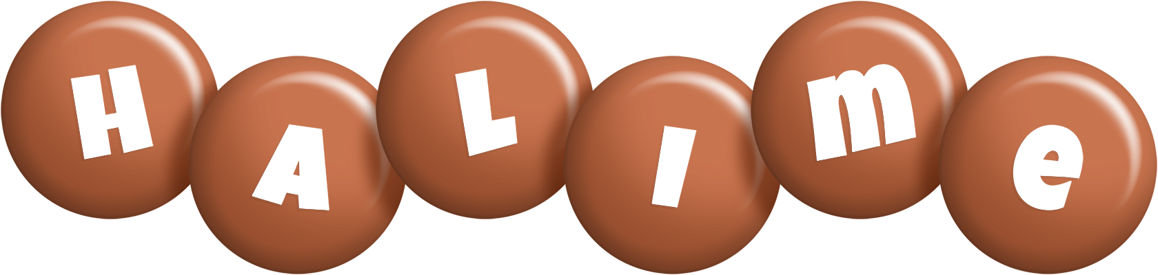 Halime candy-brown logo