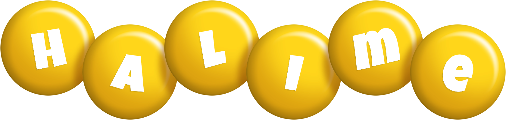 Halime candy-yellow logo