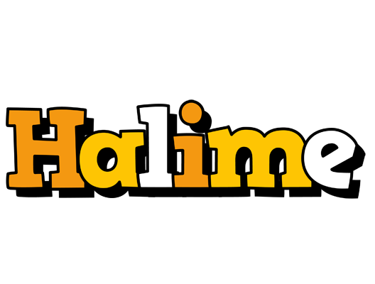 Halime cartoon logo