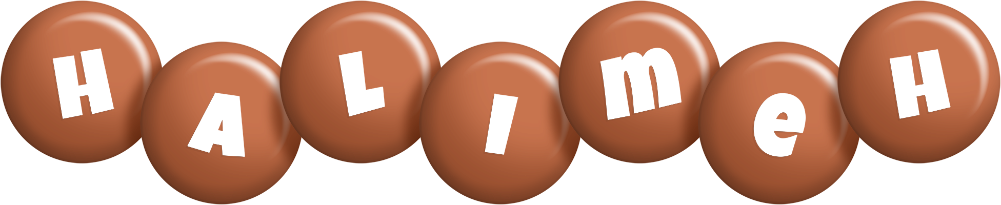 Halimeh candy-brown logo