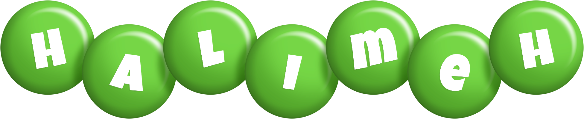 Halimeh candy-green logo