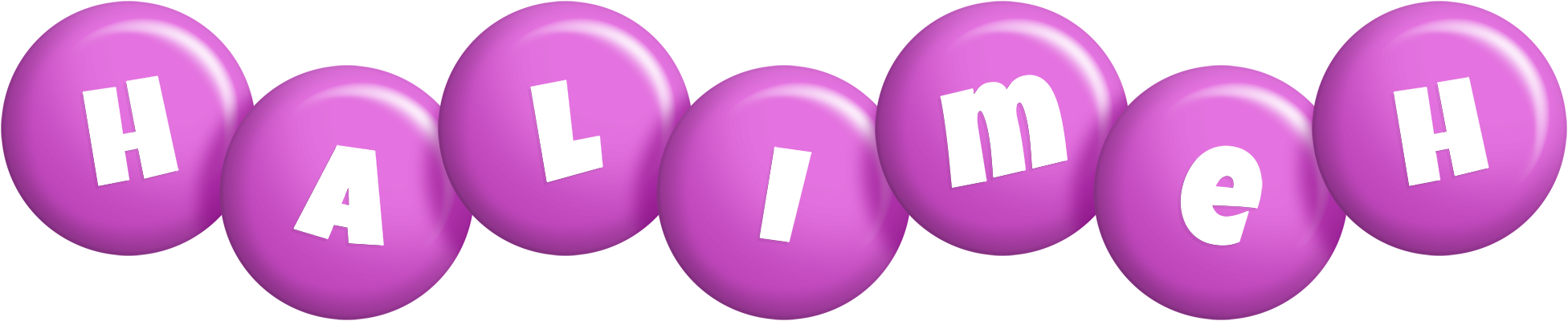 Halimeh candy-purple logo