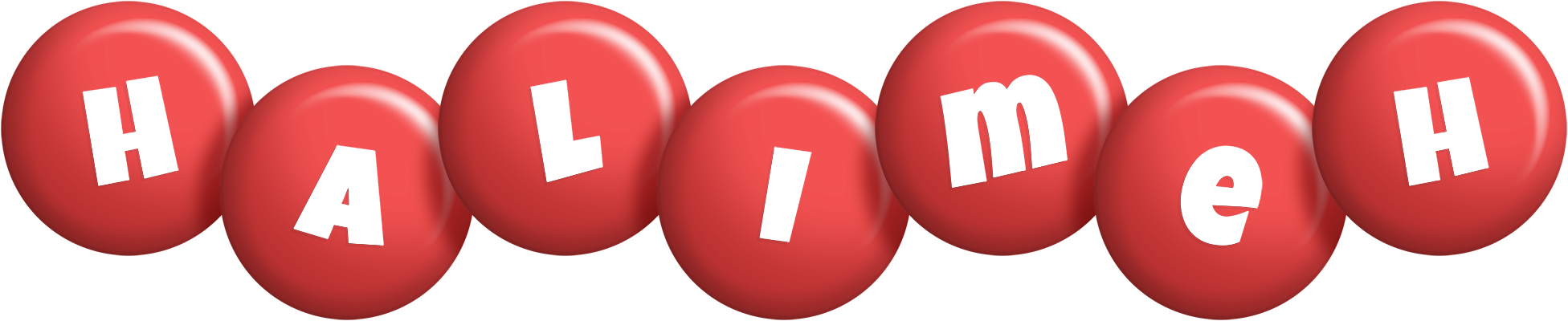 Halimeh candy-red logo