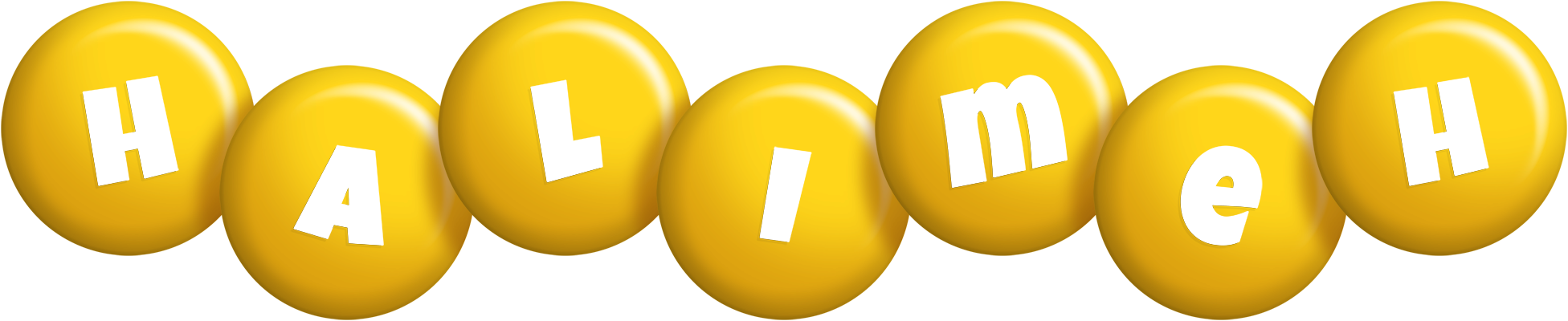 Halimeh candy-yellow logo