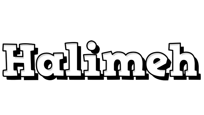 Halimeh snowing logo