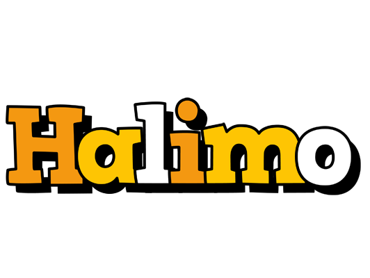 Halimo cartoon logo